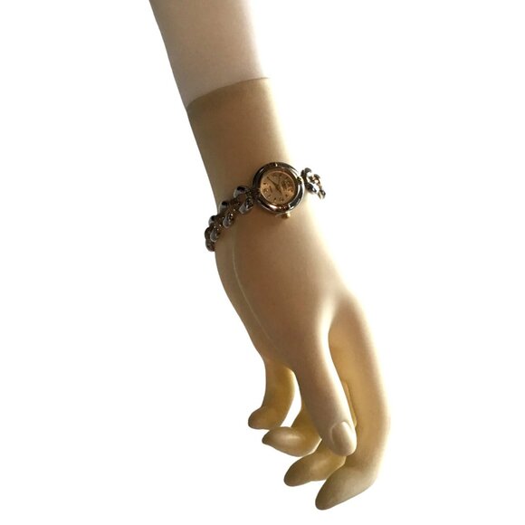 EMBASSY BY GRUEN - WOMENS SILVER/GOLD TONE STAINLESS STEAL WRISTWATCH - Picture 2 of 6